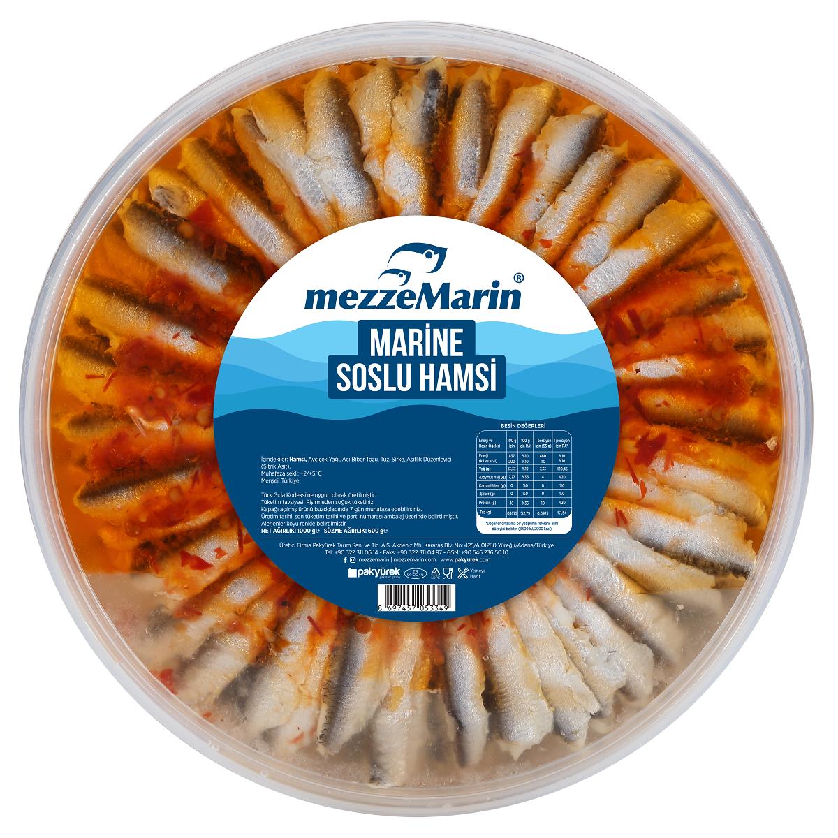 Marine Hamsi Soslu 1000 Gr.