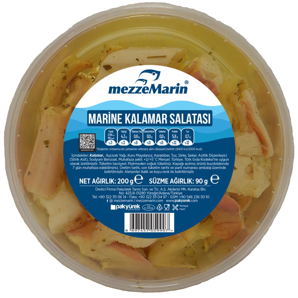 Marine Kalamar Salatası Et 200 Gr.