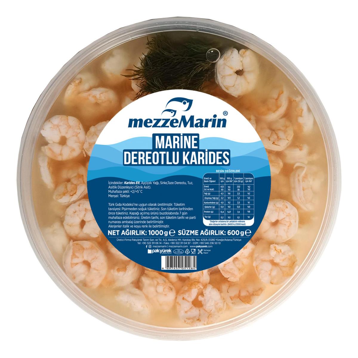 Marine Karides Dereotlu 1000 Gr.