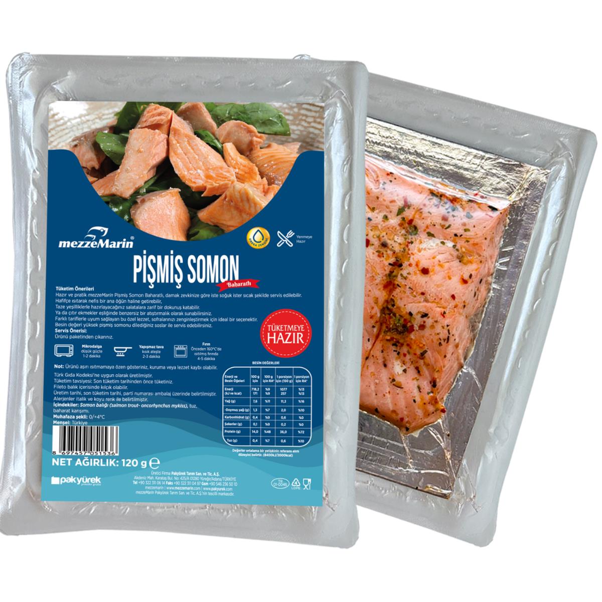 Pişmiş Somon 120 Gr. Baharatlı